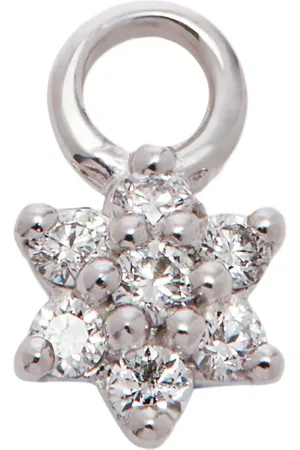 Maria Tash 18kt Flower Weißgoldanhänger