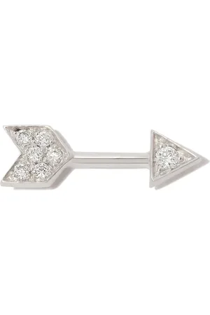 Maria Tash 18kt Arrow Weißgoldohrstecker