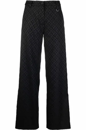 Marine Serre Hose mit Mond-Print