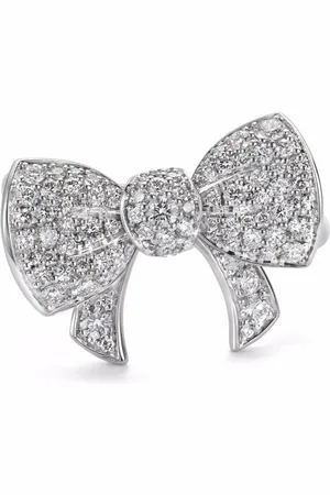David Morris 18kt Weißgoldring mit Diamanten
