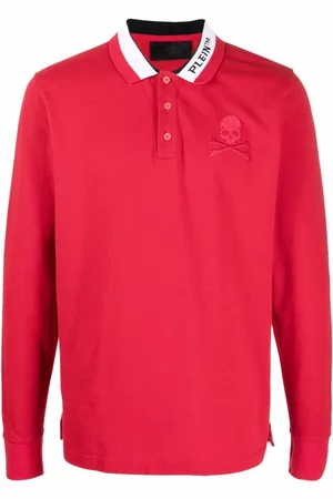 Philipp Plein Poloshirt mit Totenkopf