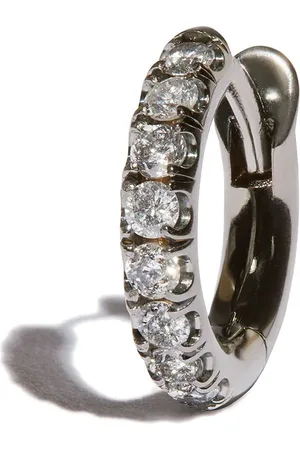 SPINELLI KILCOLLIN Mini 18kt Weißgoldcreole mit Diamanten