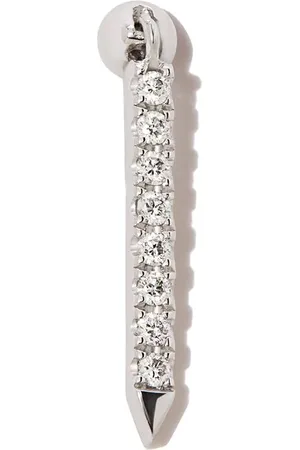 Maria Tash 18kt Eternity Bar Weißgoldohrring mit Diamanten