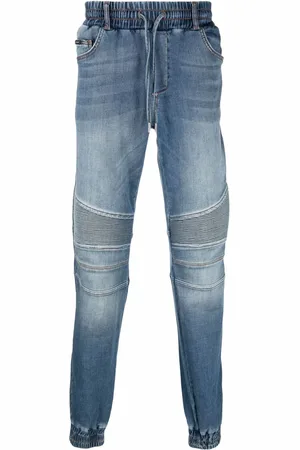 Philipp Plein Halbhohe Slim-Fit-Jeans