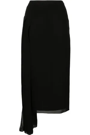 CHANEL Asymmetrischer Seidenrock