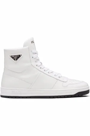 Prada Perforierte High-Top-Sneakers