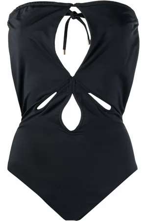 Self-Portrait Bandeau-Badeanzug mit Cut-Out