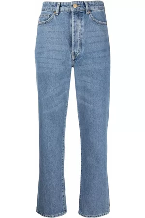 By Malene Birger Damen Straight Jeans - Gerade Cropped-Jeans