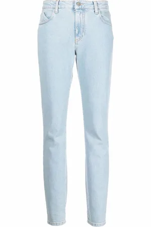 The Attico Gerade High-Rise-Jeans
