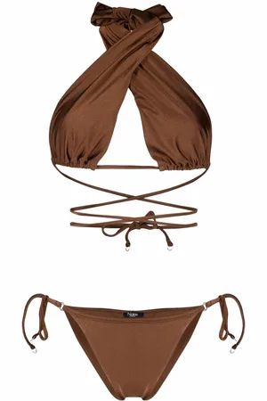 Noire Swimwear Bikini mit überkreuzten Trägern