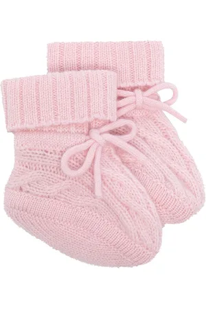 N.PEAL Babyschuhe mit Zopfmuster