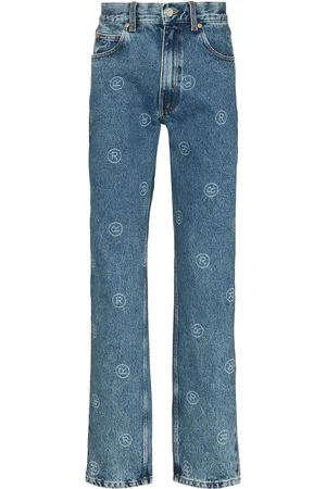 MARTINE ROSE Gerade Jeans mit Logo-Print