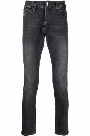 Philipp Plein Tief sitzende Slim-Fit-Jeans