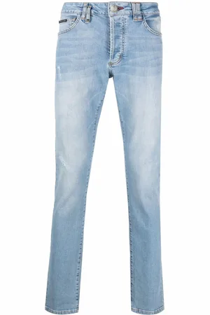 Philipp Plein Gerade Jeans im Distressed-Look