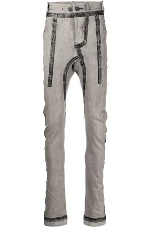 11 BY BORIS BIDJAN SABERI Skinny-Hose mit Tape-Detail