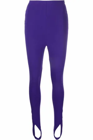 The Attico High-Waist-Leggings mit Steg