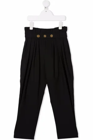 Balmain Bundfaltenhose mit Gürtel