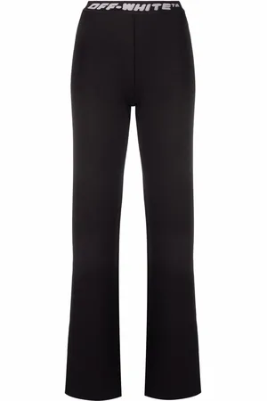 OFF-WHITE Gerippte Hose mit Logo-Streifen