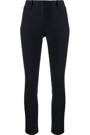 Vince Schmale Cropped-Hose mit hohem Bund