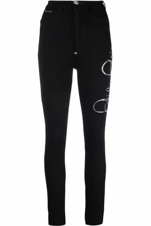 Philipp Plein Jeggings mit Logo-Print