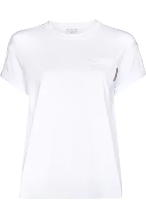 Brunello Cucinelli T-Shirt mit Monili-Detail