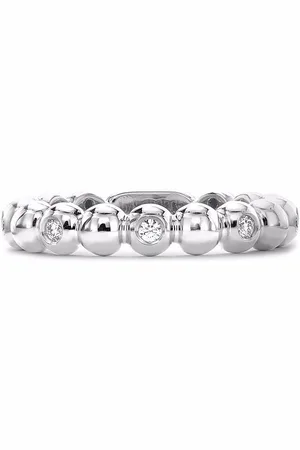 Pragnell 18kt Weißgoldring mit Diamanten