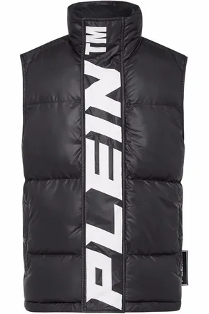 Philipp Plein Gefütterte Weste mit Stehkragen