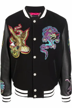 Philipp Plein Bomberjacke im College-Look
