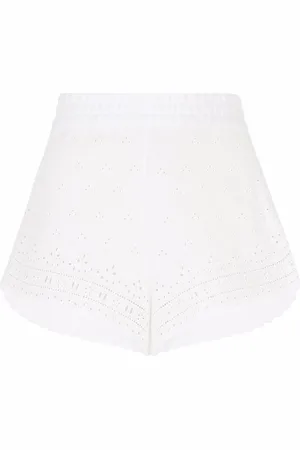 Dolce & Gabbana Bestickte Shorts aus Leinen