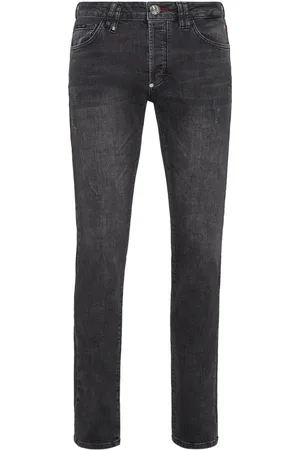 Philipp Plein Halbhohe Super-Straight-Jeans