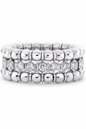 Pragnell 18kt Weißgoldring mit Diamanten