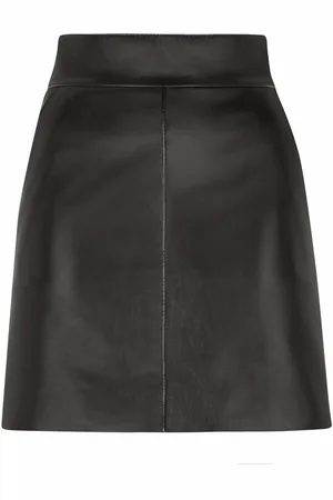 Dolce & Gabbana A-Linien-Minirock aus Leder