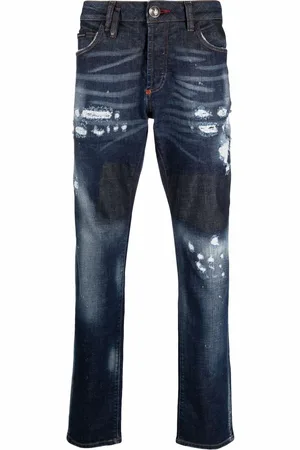 Philipp Plein Gerade Jeans mit Bandana-Print