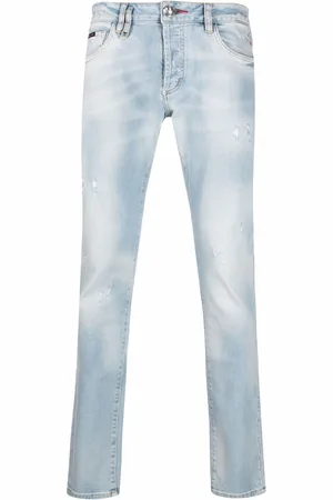 Philipp Plein Gerade Jeans im Destroyed-Look