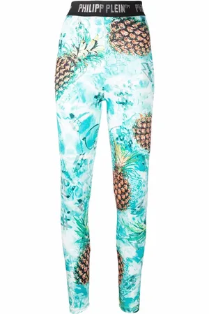 Philipp Plein Leggings mit Ananas