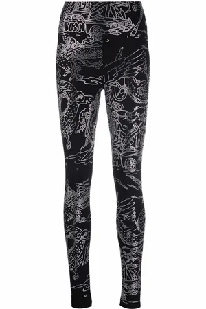 Philipp Plein Leggings mit Tattoo-Print