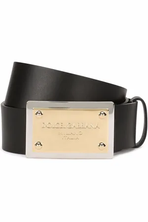 Dolce & Gabbana Ledergürtel mit Logo-Schnalle