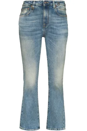 R13 Halbhohe Schlagjeans