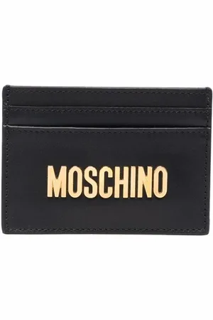 Moschino Kartenetui mit Logo-Schild