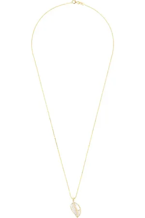 Anita 18kt Gelbgoldhalskette mit Diamanten