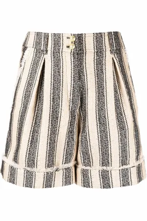 Balmain Gestreifte Pikee-Shorts