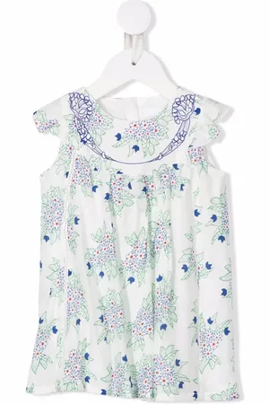 Chloé Midikleid mit Blumen-Print