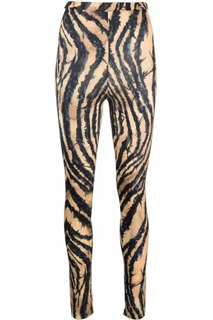 Roberto Cavalli Leggings mit Zebra-Print