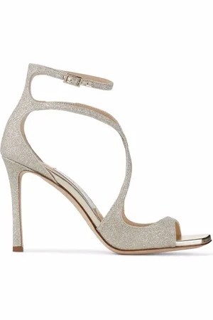 Jimmy Choo Azia Sandalen im Glitter-Look 95mm