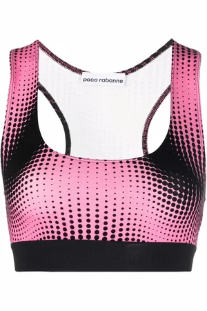 Paco rabanne Cropped-Top mit grafischem Print