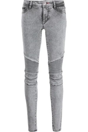 Philipp Plein Skinny-Jeans mit Acid-Wash-Optik