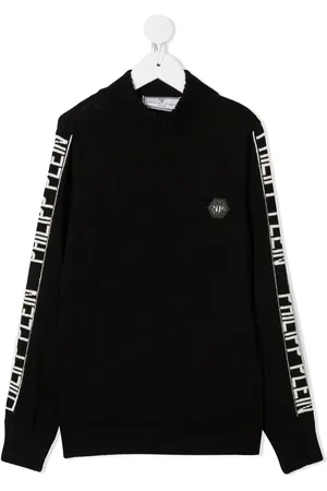 Philipp Plein Intarsien-Pullover mit Logo