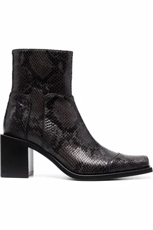 Buttero Stiefeletten in Schlangenleder-Optik