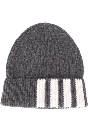 Thom Browne Gestrickte Mütze mit Streifen