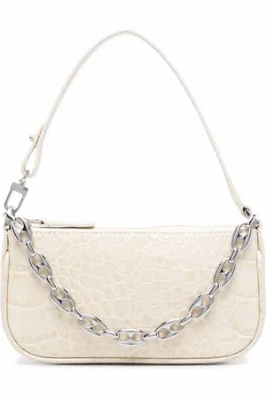 By Far Mini Schultertasche mit Kroko-Effekt